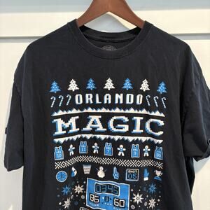 Orlando Magic Shirt Black XL Ugly Christmas Video Game Style Enemy Ink USA 09-10